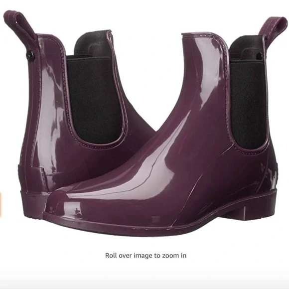 Sam Edelman Shoes - Sam Edelman Waterproof Chelsea Rain Boots Purple Size 6